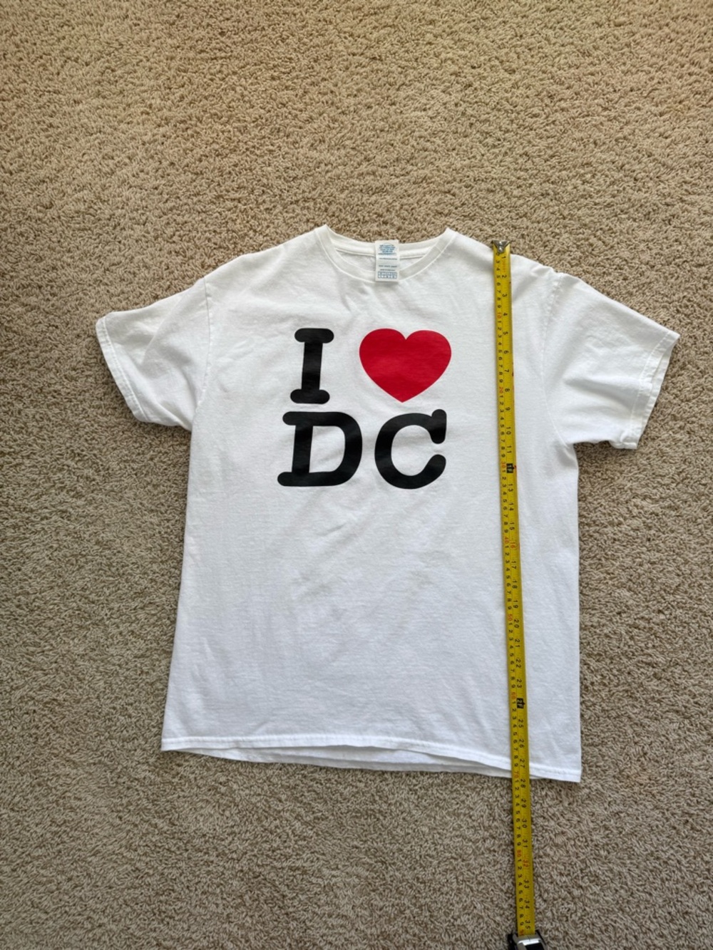 I LOVE DC Tshirt White Large